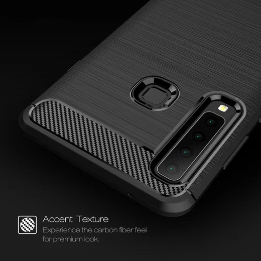 Samsung Galaxy A9 (2018) Geborsteld TPU Hoesje Grijs afbeelding 8