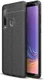 Samsung Galaxy A9 (2018) Hoesje met Kunstleer Coating Zwart afbeelding 1