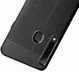 Samsung Galaxy A9 (2018) Hoesje met Kunstleer Coating Zwart afbeelding 3