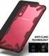 Ringke Fusion X Samsung Galaxy A7 (2018) Hoesje Doorzichtig Ruby Red afbeelding 3