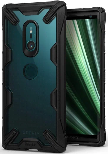 Ringke Fusion X Sony Xperia XZ3 Hoesje Doorzichtig Zwart afbeelding 1