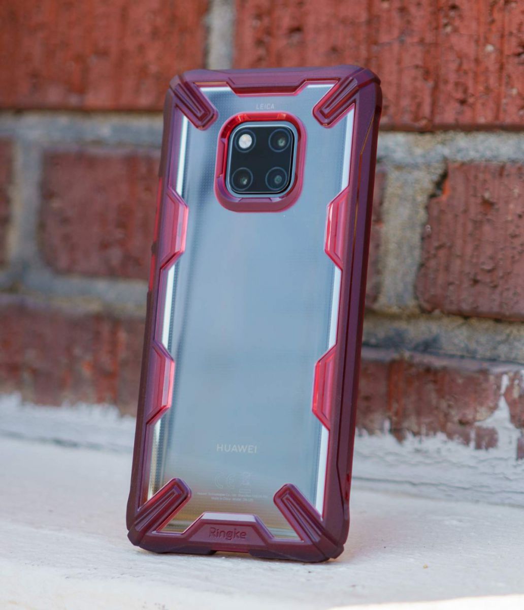 Ringke Fusion X Huawei Mate 20 Pro Hoesje Doorzichtig Rood afbeelding 4
