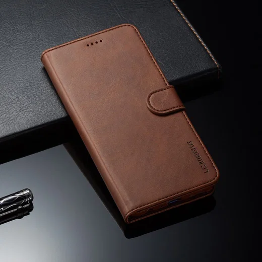 Honor 8X Kunstlederen Stand Portemonnee Bookcase Hoesje Coffee afbeelding 14