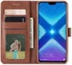 Honor 8X Kunstlederen Stand Portemonnee Bookcase Hoesje Coffee afbeelding 2