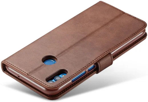 Honor 8X Kunstlederen Stand Portemonnee Bookcase Hoesje Coffee afbeelding 7