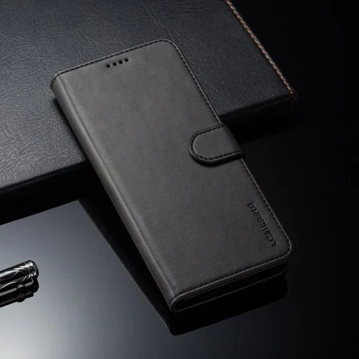 Huawei Mate 20 Pro Stand Portemonnee Bookcase Hoesje Zwart afbeelding 4