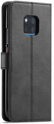 Huawei Mate 20 Pro Stand Portemonnee Bookcase Hoesje Zwart afbeelding 1