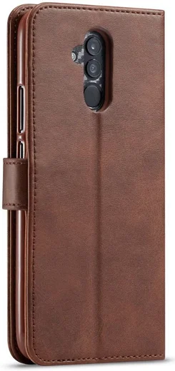 Huawei Mate 20 Lite Portemonnee Stand Bookcase Hoesje Coffee afbeelding 1