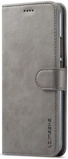 Huawei Mate 20 Lite Portemonnee Stand Bookcase Hoesje Grijs afbeelding 4