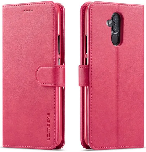 Huawei Mate 20 Lite Portemonnee Stand Bookcase Hoesje Roze afbeelding 2