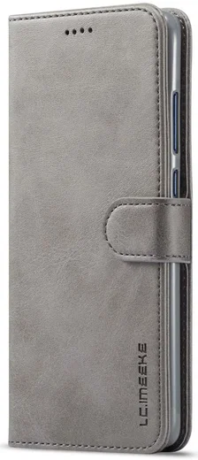 Huawei Mate 20 Stand Portemonnee Bookcase Hoesje Grijs afbeelding 5
