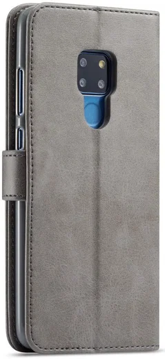 Huawei Mate 20 Stand Portemonnee Bookcase Hoesje Grijs afbeelding 1