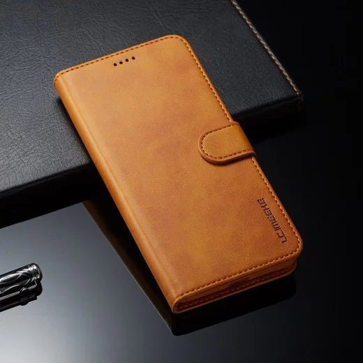 Huawei Mate 20 Stand Portemonnee Bookcase Hoesje Bruin afbeelding 5