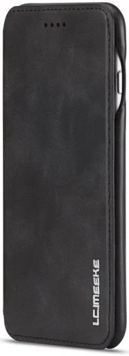 Apple iPhone 6/6s Retro Style Kaarthouder Bookcase Hoesje Zwart afbeelding 10