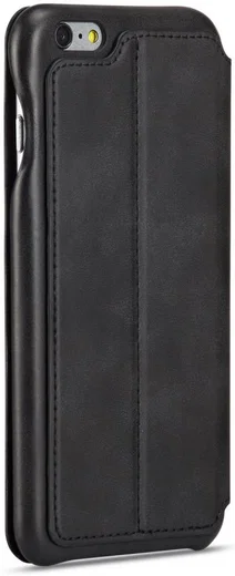 Apple iPhone 6/6s Retro Style Kaarthouder Bookcase Hoesje Zwart afbeelding 11