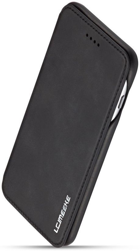 Apple iPhone 6/6s Retro Style Kaarthouder Bookcase Hoesje Zwart afbeelding 6