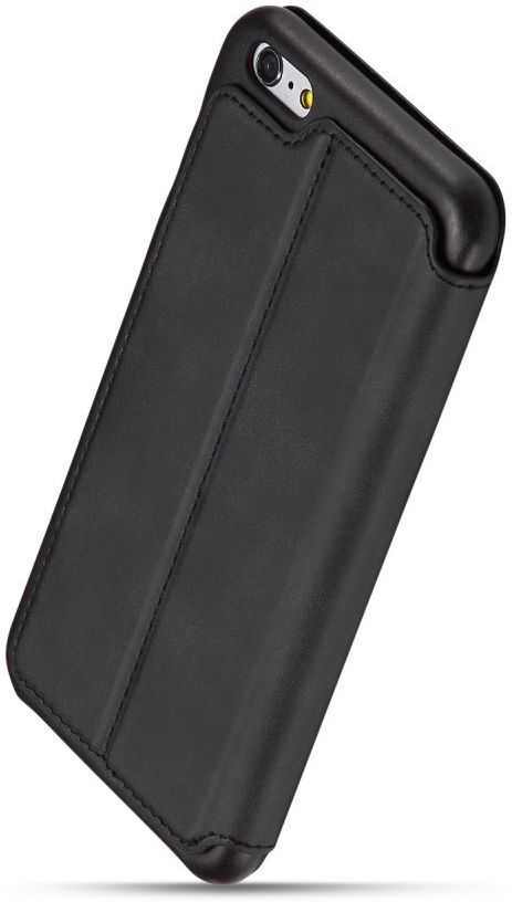 Apple iPhone 6/6s Retro Style Kaarthouder Bookcase Hoesje Zwart afbeelding 7