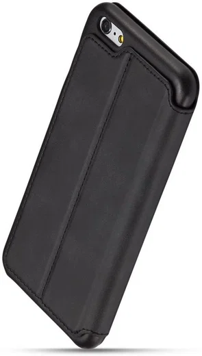 Apple iPhone 6/6s Retro Style Kaarthouder Bookcase Hoesje Zwart afbeelding 7