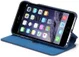 Apple iPhone 6/6s Retro Style Bookcase Hoesje met Kaarthouder Blauw afbeelding 3