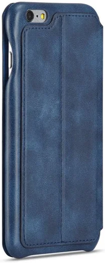 Apple iPhone 6/6s Retro Style Bookcase Hoesje met Kaarthouder Blauw afbeelding 10