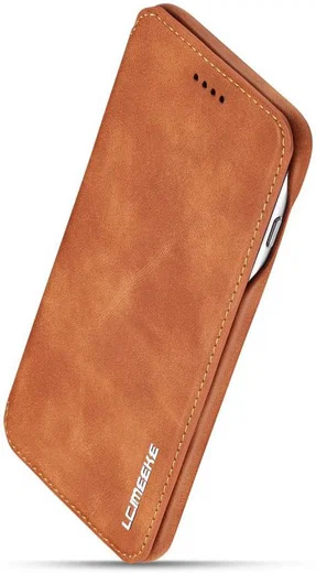 Apple iPhone 6/6s Retro Style Hoesje Kaarthouder met Kaarthouder Bruin afbeelding 12