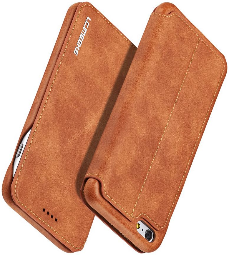 Apple iPhone 6/6s Retro Style Hoesje Kaarthouder met Kaarthouder Bruin afbeelding 14