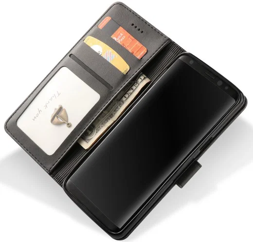 Samsung Galaxy S9 Book Case Portemonnee Hoesje Zwart afbeelding 2