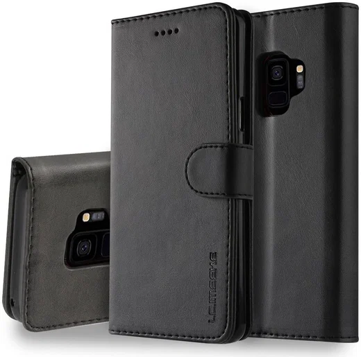 Samsung Galaxy S9 Book Case Portemonnee Hoesje Zwart afbeelding 4