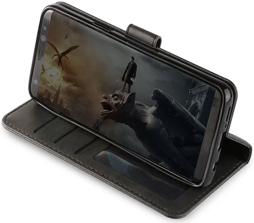 Samsung Galaxy S9 Book Case Portemonnee Hoesje Zwart afbeelding 5