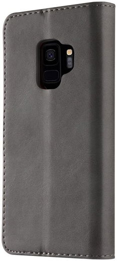 Samsung Galaxy S9 Book Case Portemonnee Bookcase Hoesje Grijs afbeelding 2