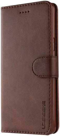 LC.IMEEKE Samsung Galaxy S9 Hoesje Portemonnee Book Case Bruin afbeelding 4