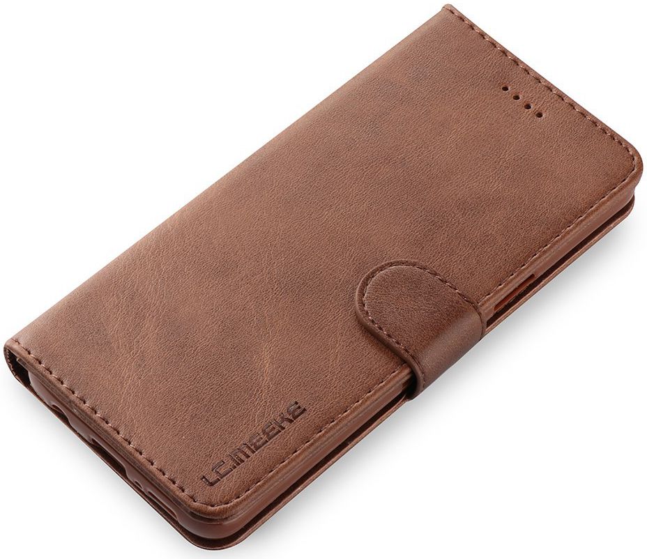 LC.IMEEKE Samsung Galaxy S9 Hoesje Portemonnee Book Case Bruin afbeelding 7
