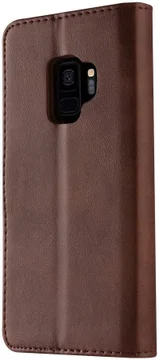 LC.IMEEKE Samsung Galaxy S9 Hoesje Portemonnee Book Case Bruin