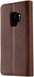 LC.IMEEKE Samsung Galaxy S9 Hoesje Portemonnee Book Case Bruin afbeelding