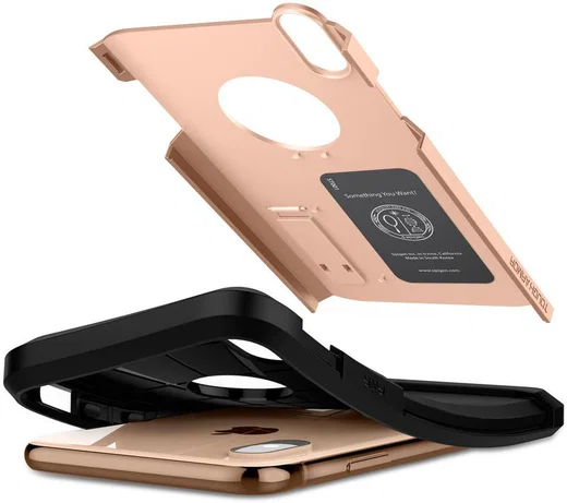 Spigen Tough Armor Case Apple iPhone XS Max Blush Gold afbeelding 2