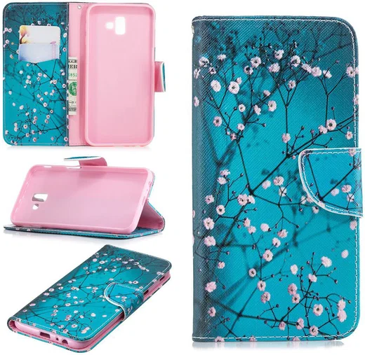 Samsung Galaxy J6 Plus Portemonnee Hoesje blossom afbeelding 8