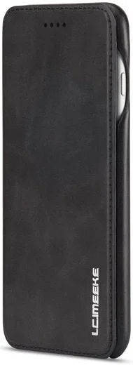 Apple iPhone 7 / 8 Plus Retro Style Kaarthouder Bookcase Hoesje Zwart afbeelding 3