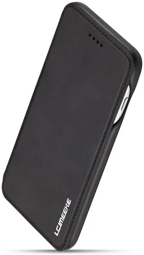 Apple iPhone 7 / 8 Plus Retro Style Kaarthouder Bookcase Hoesje Zwart afbeelding 7