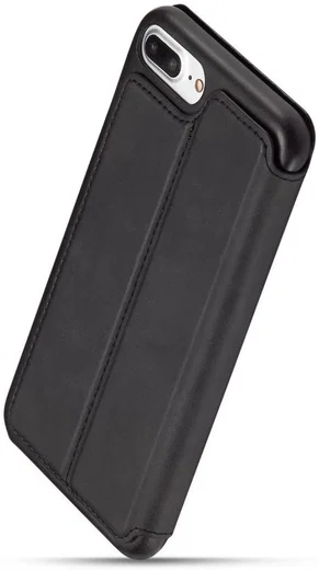 Apple iPhone 7 / 8 Plus Retro Style Kaarthouder Bookcase Hoesje Zwart afbeelding 8
