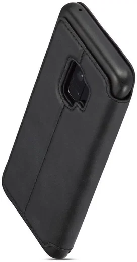 Samsung Galaxy S9 Retro Lederen Bookcase Hoesje met Kaarthouder Zwart afbeelding 8