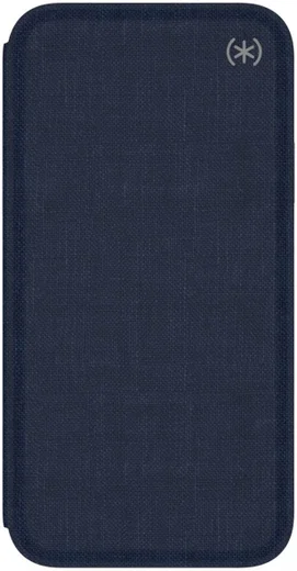 Speck Presidio Kunstleren Booklet Hoesje Apple iPhone XS Blauw afbeelding 6