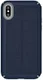 Speck Presidio Kunstleren Booklet Hoesje Apple iPhone XS Blauw afbeelding 4