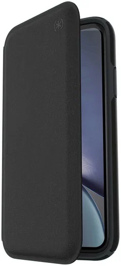 Speck Presidio Apple iPhone XR Leren Bookcase Zwart Pashouder afbeelding 3