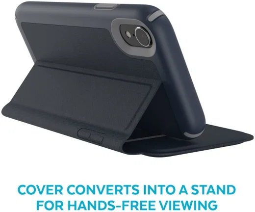 Speck Presidio Apple iPhone XR Leren Bookcase Zwart Pashouder afbeelding 6