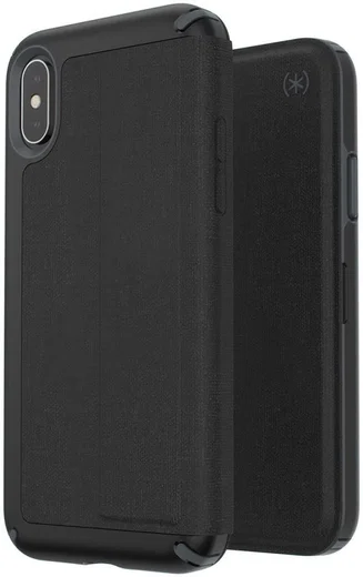 Speck Presidio Apple iPhone X/XS Leren Bookcase Zwart Pashouder afbeelding 1