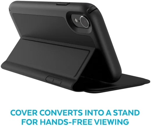 Speck Presidio Echt Leren Book Case Apple iPhone XR Hoesje Zwart afbeelding 2