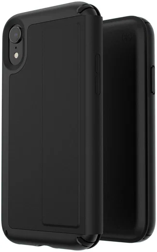 Speck Presidio Echt Leren Book Case Apple iPhone XR Hoesje Zwart afbeelding 6