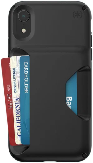 Speck Presidio Apple iPhone XR Hoesjer Zwart Wallet Shockproof afbeelding 2