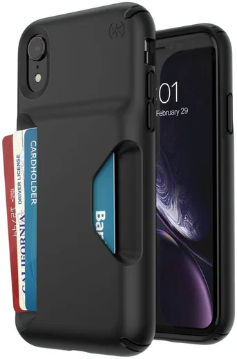 Speck Presidio Apple iPhone XR Hoesjer Zwart Wallet Shockproof afbeelding 1