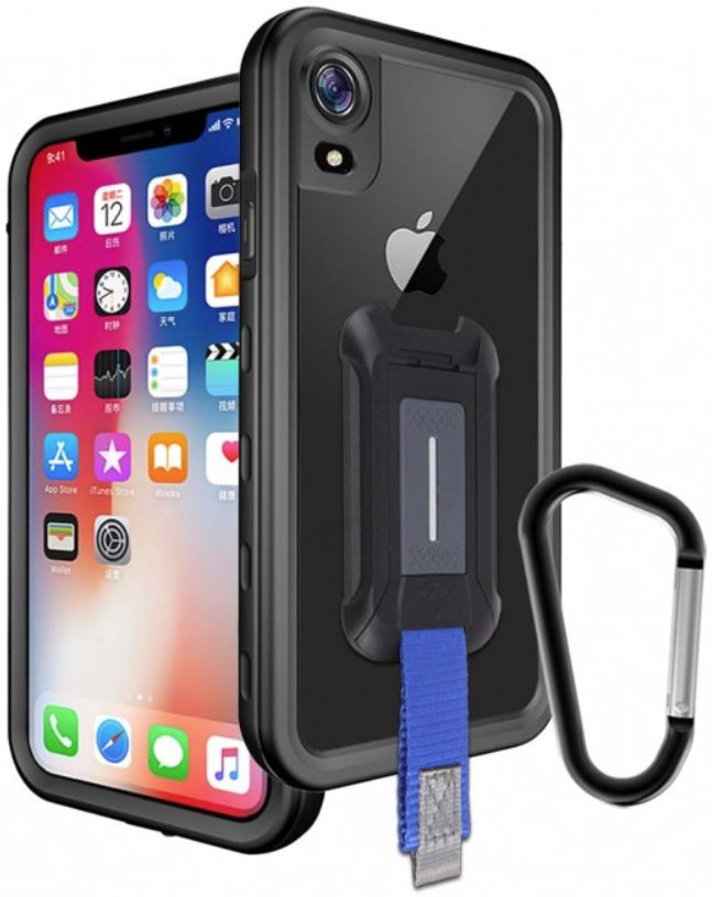 Armor X MX-Series Apple iPhone XR Waterdicht Hoesje Transparant Zwart afbeelding 1